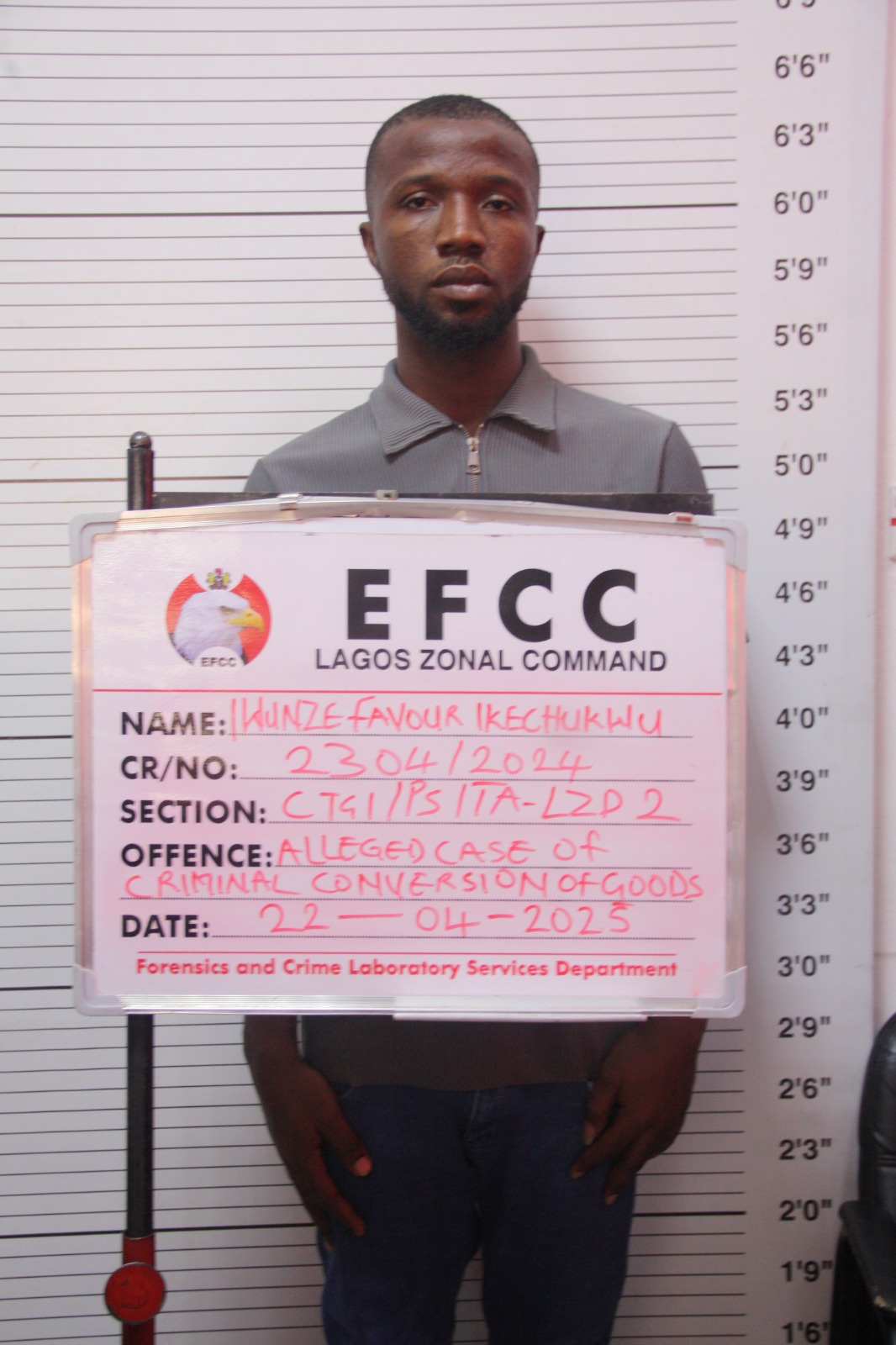 EFCC Arraigns One for Alleged N208.3m Theft in Lagos