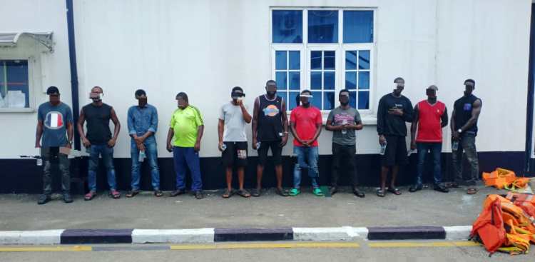 EFCC Grills 11 Suspected Oil Thieves in Lagos